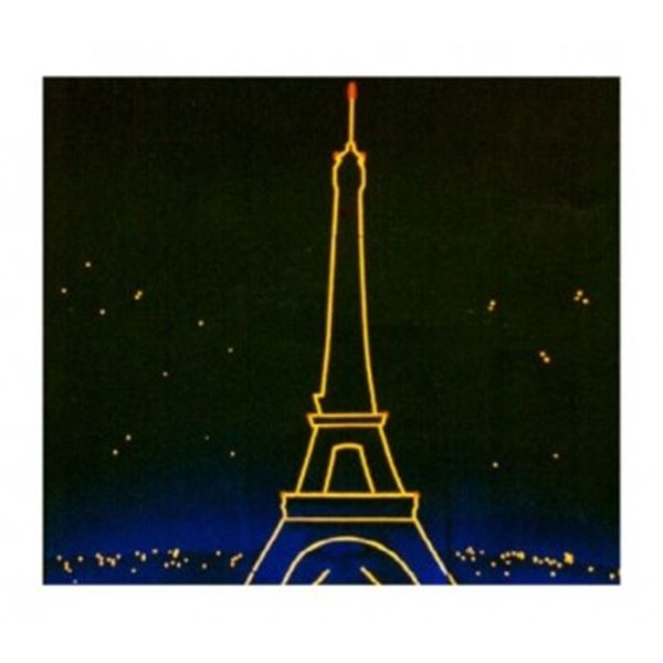 Decor stuk Eiffeltoren verlicht