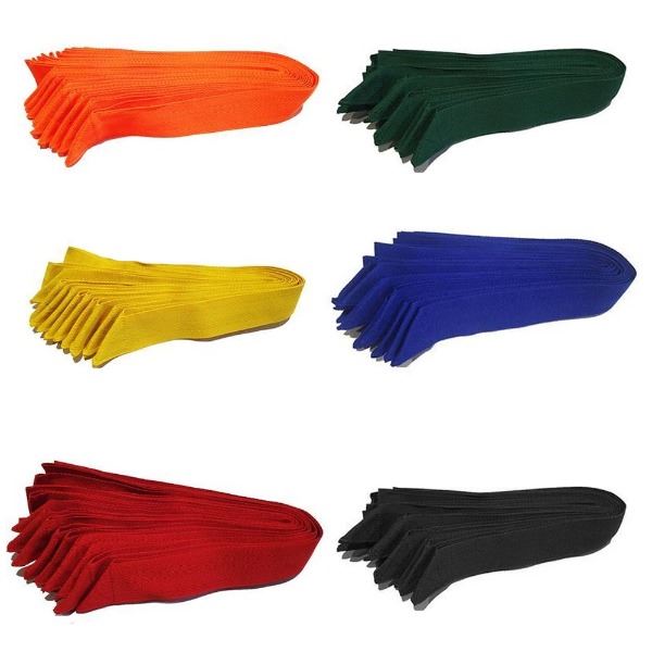 6 team lintjes in verschillende kleuren