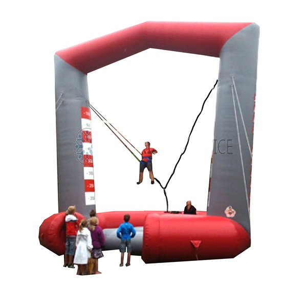Soft bungee opblaasbaar ( maximaal geschikt voor personen van 90 kilo) 8 mtr. hoog