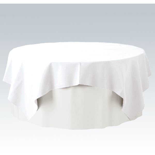 Tafelafrokking wit geschikt voor ronde tafels.