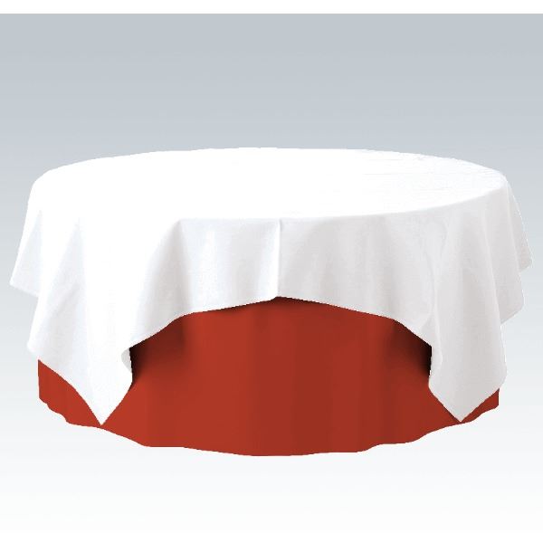 Tafelafrokking 6oo cm hoog 72 cm geschikt voor ronde tafels met een doorsnede tot 180 cm
