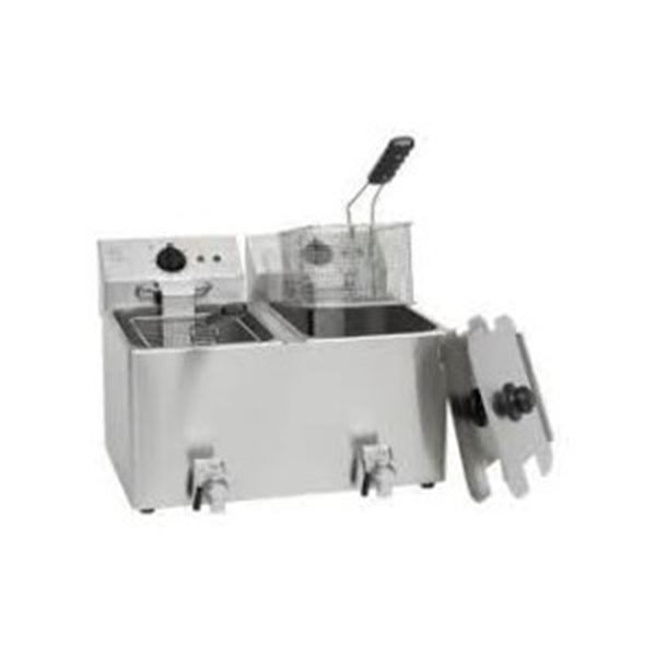 Friteuse dubbel prof. 2 x 8 ltr.