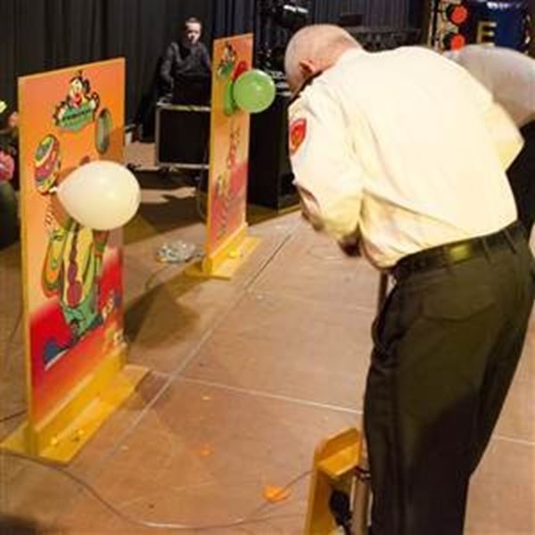 Ballon klap spel. Set van 2 stuks.