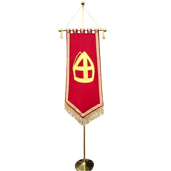 Mast "goud" met Sinterklaas banner