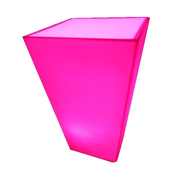 Sta tafel met RGB ledverlichting en accu.