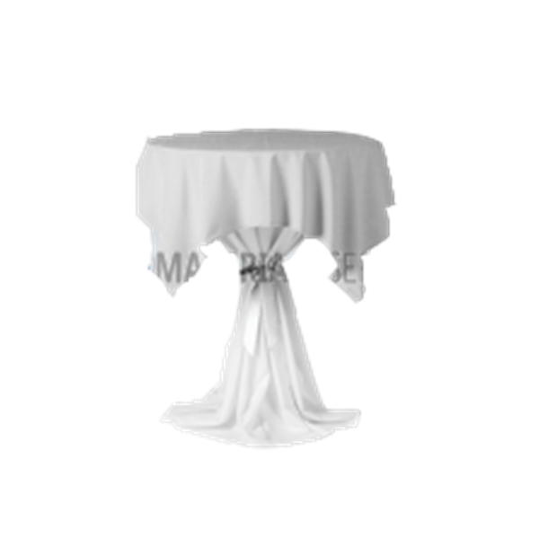 Statafelhoes geplooid / sta tafel rok wit met strik