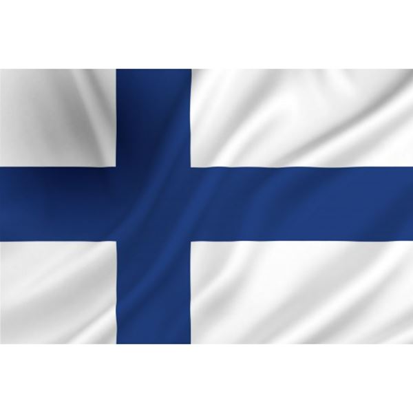Vlag Finland  een z.g.n. mastvlag en geschikt in masten van 7-8 meter.