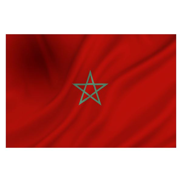Vlag Marokko is een z.g.n. mastvlag en geschikt voor vlaggenmasten tot 8 meter.