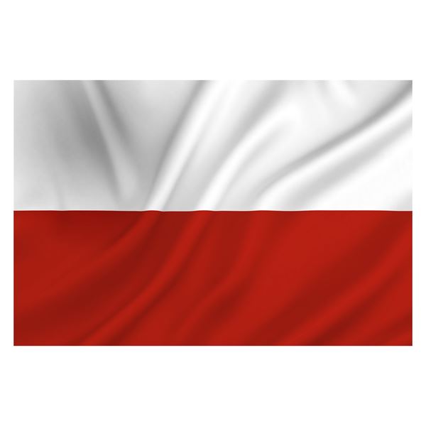 Vlag Polen. Is een z.g.n. mastvlag en geschikt voor vlaggenmasten tot 8 meter.