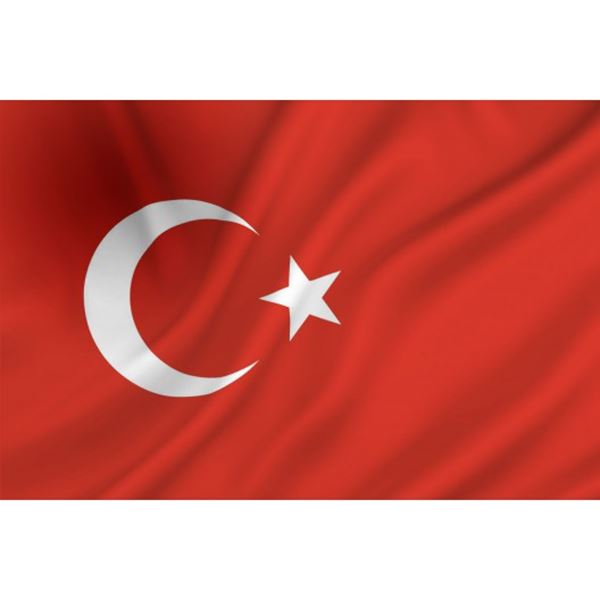 Vlag Turkije z.g.n. mastvlag voor masten 7-8 mtr.
