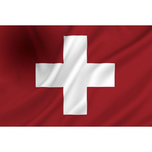 Vlag Zwitserland met afmetingen 2 x 3 meter is een z.g.n. mastvlag voor masten tot 8 meter.